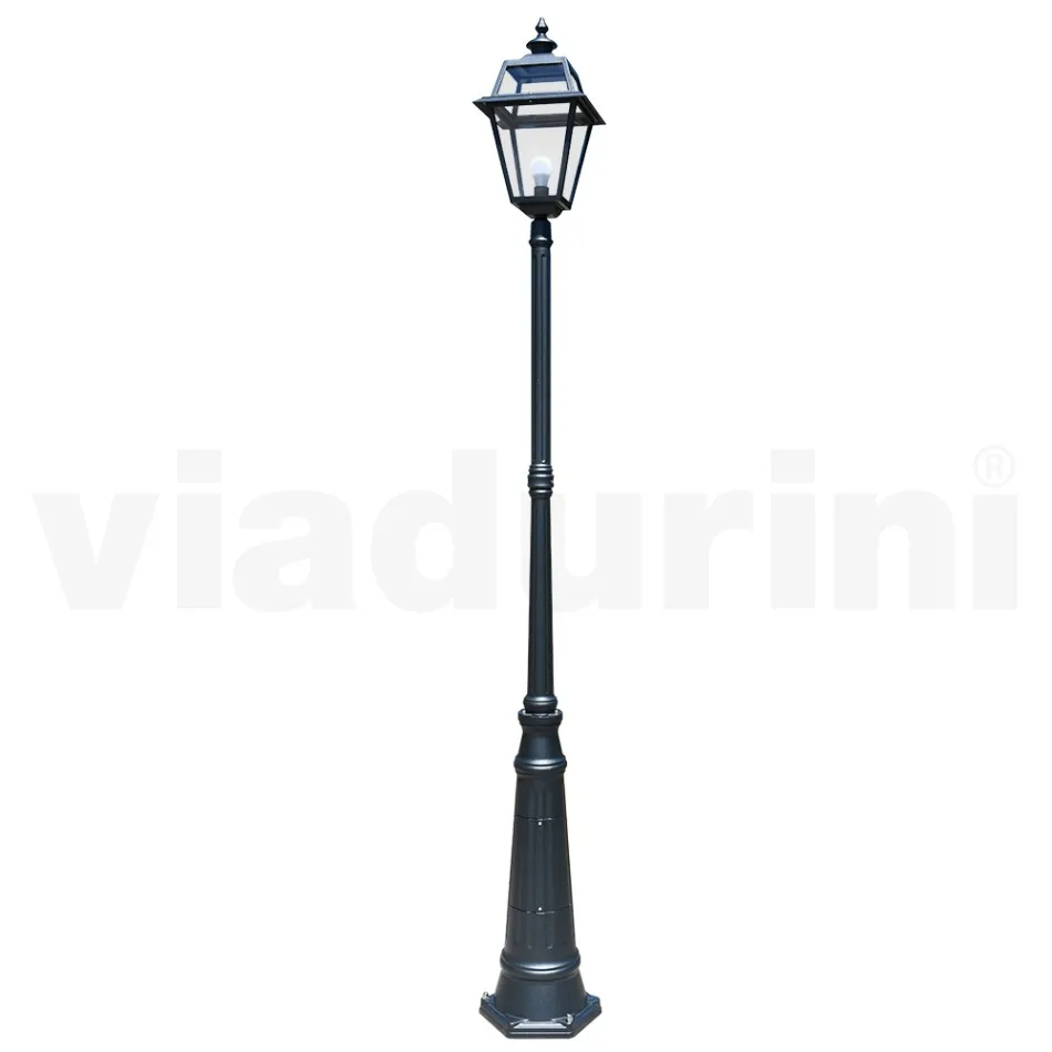 Vintage Style Lamp in Aluminum and Glass Made in Italy - Vivian Viadurini