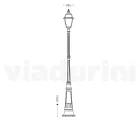 Vintage Style Lamp in Aluminum and Glass Made in Italy - Vivian Viadurini