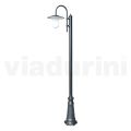 Vintage Style Street Lamp in Anthracite Gray Aluminum Made in Italy - Belen