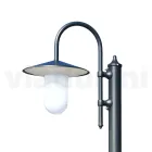 Vintage Style Street Lamp in Anthracite Gray Aluminum Made in Italy - Belen Viadurini