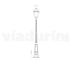 Vintage Outdoor Lamp in Aluminum Made in Italy - Bonaria Viadurini