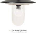 Vintage Garden Lamp 2 Lights in Aluminum Made in Italy - Belen Viadurini