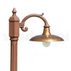 Vintage Lamp in Aluminum with Diffuser in Brass Made in Italy - Adela Viadurini