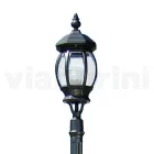Vintage Outdoor Lamp in Anthracite Aluminum Made in Italy - Empire Viadurini