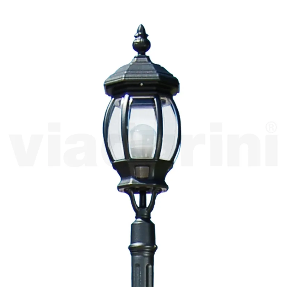 Vintage Outdoor Lamp in Anthracite Aluminum Made in Italy - Empire Viadurini
