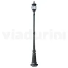 Vintage Outdoor Lamp in Anthracite Aluminum Made in Italy - Empire Viadurini