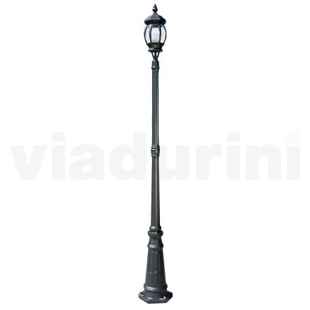Vintage Outdoor Lamp in Anthracite Aluminum Made in Italy - Empire Viadurini