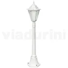Vintage Outdoor Lamp in White Aluminum Made in Italy - Terella Viadurini