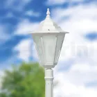 Vintage Outdoor Lamp in White Aluminum Made in Italy - Terella Viadurini