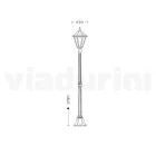 Vintage Outdoor Lamp in White Aluminum Made in Italy - Terella Viadurini