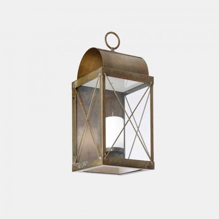 Wall Lantern with Classic Design Candle in Brass - Lanterne by Il Fanale Viadurini