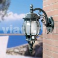 Garden wall lantern made with aluminum, produced in Italy, Anika