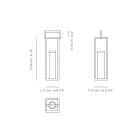 Outdoor Lantern with Black Aluminum Structure Made in Italy - Eve Viadurini