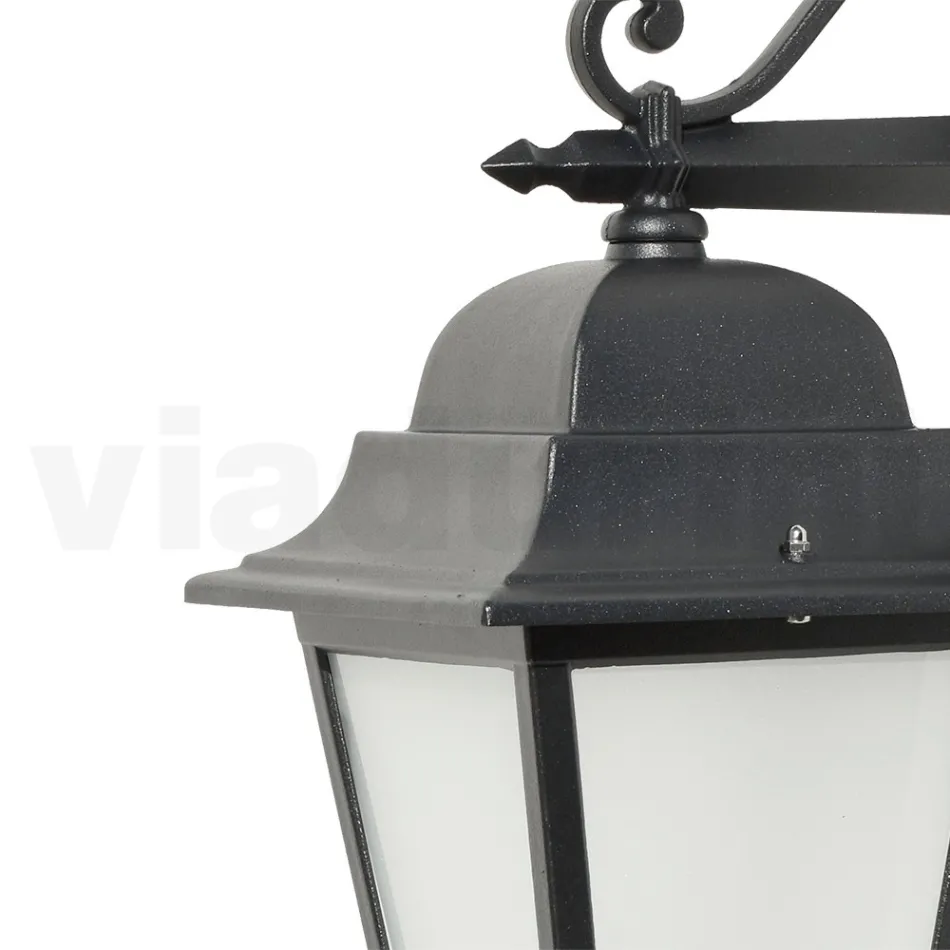 Outdoor Lantern in Die-Cast Aluminum and Glass Diffuser - Scintilla Viadurini
