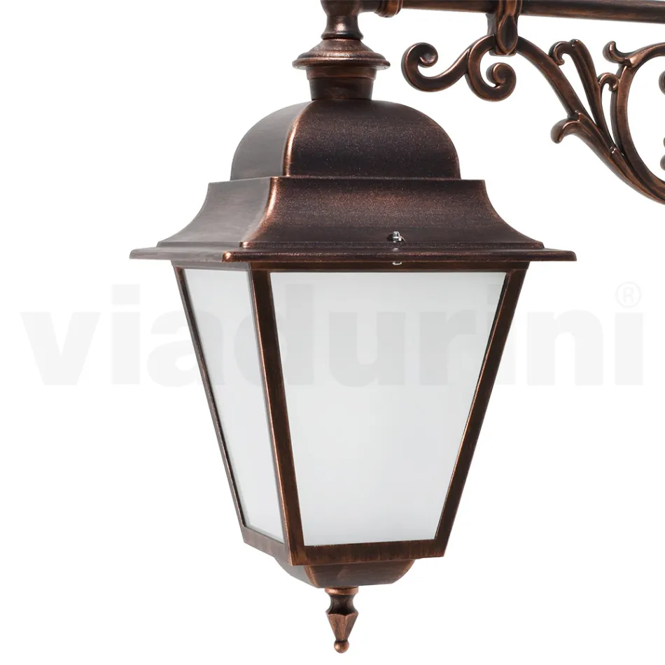 Outdoor Lantern in Glass and Aluminum in 5 Different Finishes - Alchemist Viadurini