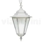 Vintage Outdoor Lantern in White Aluminum Made in Italy - Terella Viadurini