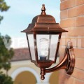 Garden wall lantern made with aluminum, made in Italy, Aquilina