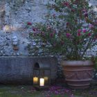 Garden lantern with iron or brass candle Il Fanale Viadurini