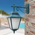Outdoor Wall Lantern in Aluminum and Sandblasted Glass - Alchemist