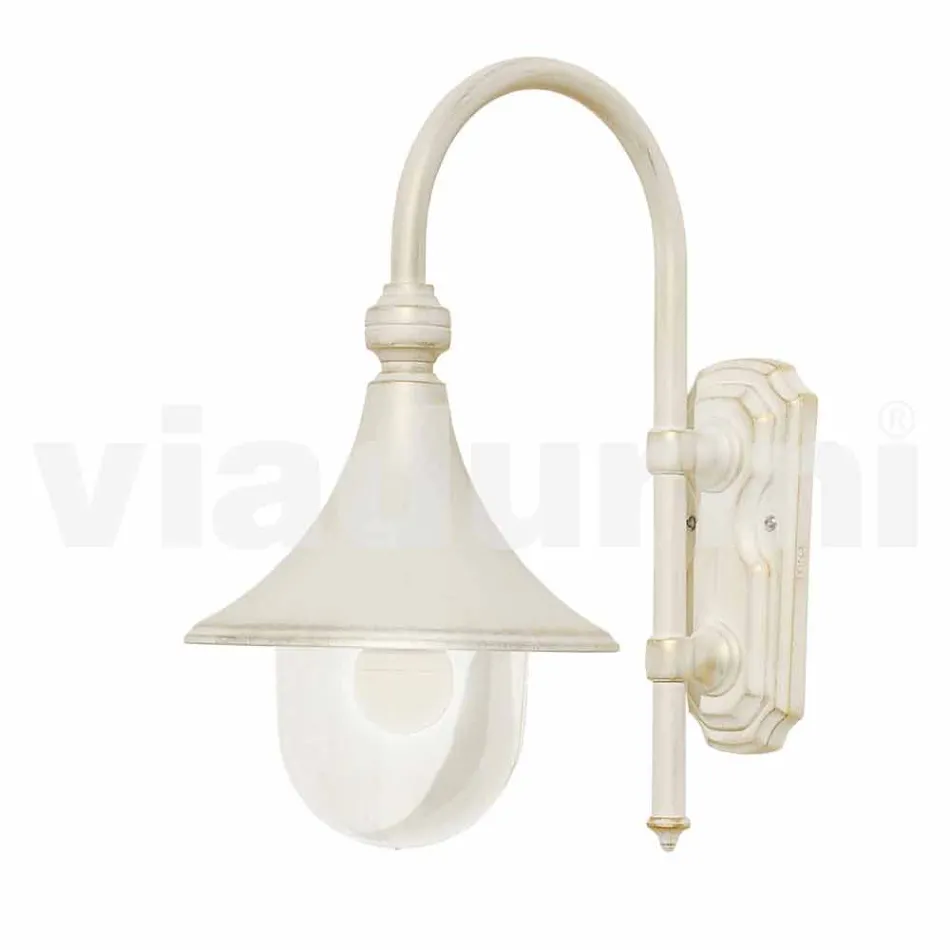 Anusca wall lantern for outdoor use in white aluminum made in Italy Viadurini