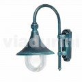 Garden / wall die-cast aluminum lantern made in Italy, Anusca