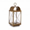 Vintage style outdoor floor lantern with candle Il Fanale