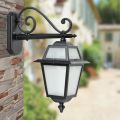 Outdoor Lantern Made of Anthracite Aluminum and Glass Made in Italy - Elric