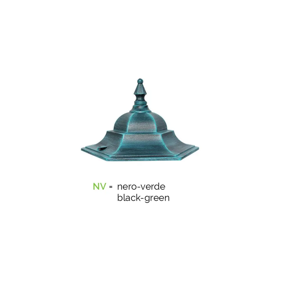 Vintage Style Outdoor Lantern in Aluminum Made in Italy - Janira Viadurini