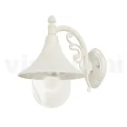 Wall garden lantern in white aluminum made in Italy, Anusca Viadurini