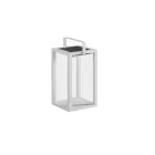 Outdoor Solar Lantern with Painted Aluminum or Teak Structure - Greg Viadurini