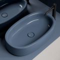 60x35 cm Countertop Ceramic Washbasin in Various Colors Made in Italy - Girl