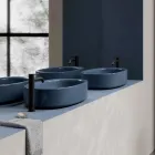60x35 cm Countertop Ceramic Washbasin in Various Colors Made in Italy - Girl Viadurini