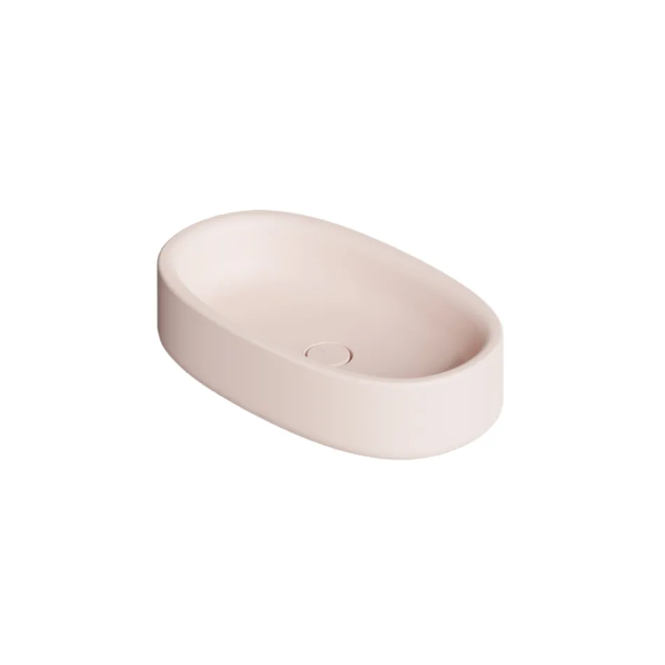 60x35 cm Countertop Ceramic Washbasin in Various Colors Made in Italy - Girl Viadurini