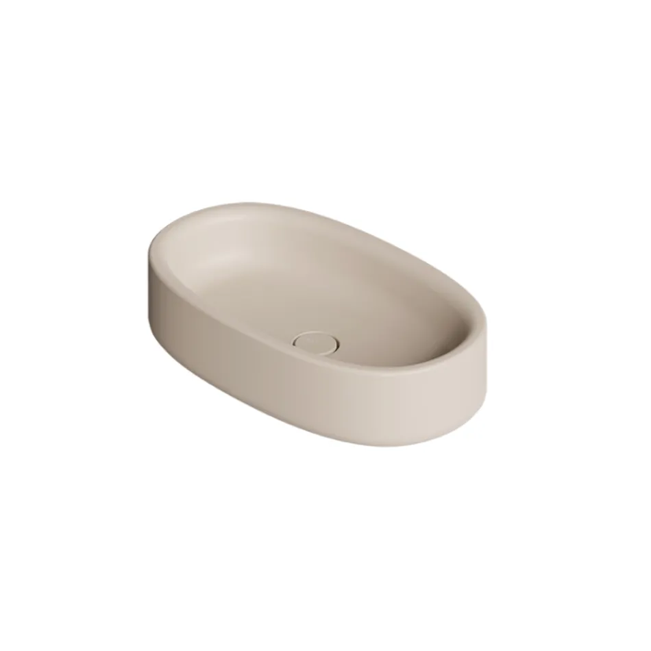 60x35 cm Countertop Ceramic Washbasin in Various Colors Made in Italy - Girl Viadurini