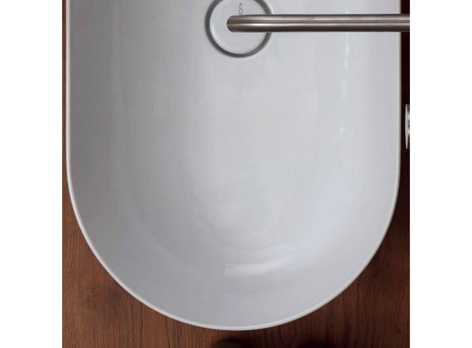 70x35cm ceramic countertop washbasin made in Italy Star, modern design