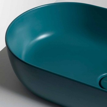 70x35cm ceramic countertop washbasin made in Italy Star, modern design