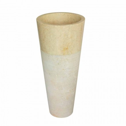 Washbasin Column Conical Stone Natural Beige Raja Viadurini