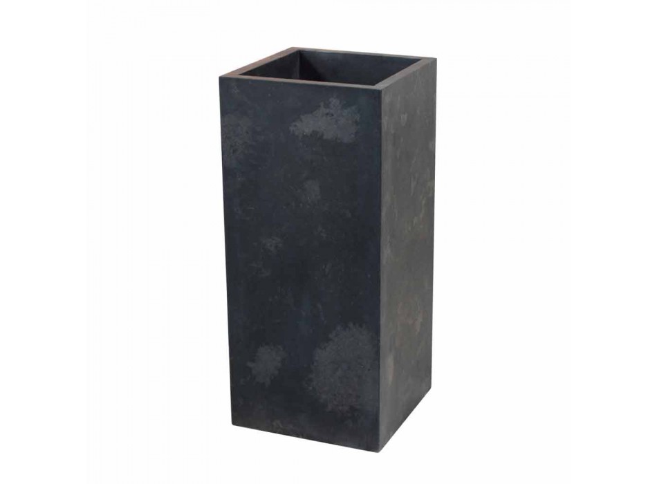 Washbasin Column Stone Natural Black Balik Viadurini