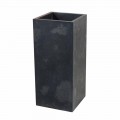 Freestanding natural black stone washbasin Balik 