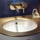 Baroque design built-in sink in fire clay made in Italy, Aegean Viadurini