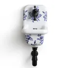Modern Design Patterned Ceramic Wall Mounted Washbasin 26 cm - Jordan Viadurini