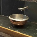 Design countertop washbasin made of copper Pure