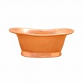 Copper countertop wash basin Calla, handmade