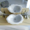 Leaf-shape countertop washbasin, modern design, Farfuglium