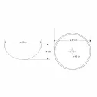 Countertop Bathroom Washbasin in Sand Stone Round Shape - Cerasolo Viadurini