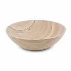 Countertop Bathroom Washbasin in Sand Stone Round Shape - Cerasolo Viadurini