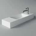 Countertop or Wall-Mounted Bathroom Washbasin in Ceramic Made in Italy - Act