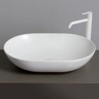 Oval Countertop Washbasin in Colored Ceramic Made in Italy - Chain Viadurini
