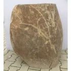 Design bathroom sink in natural stone Sea, unique piece Viadurini