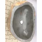 Design bathroom sink in natural stone Sea, unique piece Viadurini